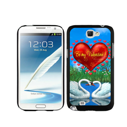 Valentine Swan Samsung Galaxy Note 2 Cases DPU - Click Image to Close